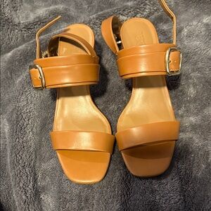 Nordstrom rack Tan Leather Women's Sandals 6.5